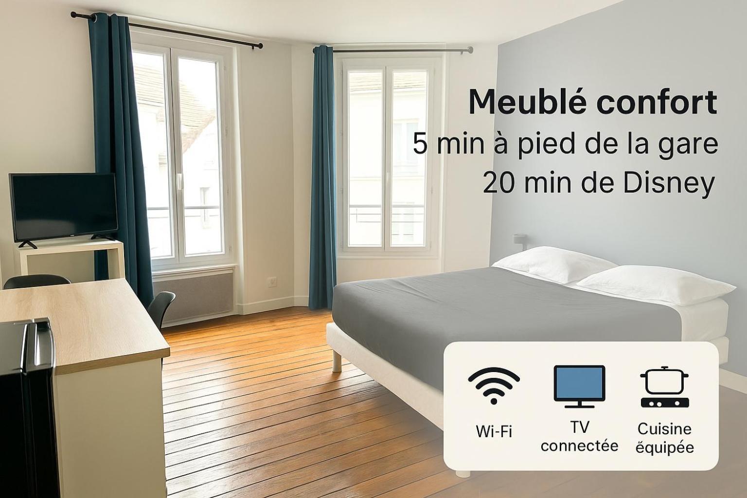 Appartement Maciet 4- Centre Ville Meaux-Gare-Disney מראה חיצוני תמונה